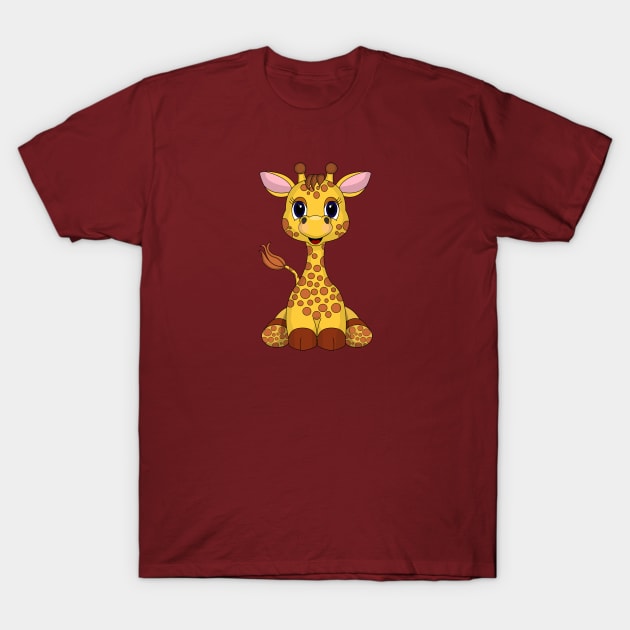 Gentle Giraffe T-Shirt by Greylady2016